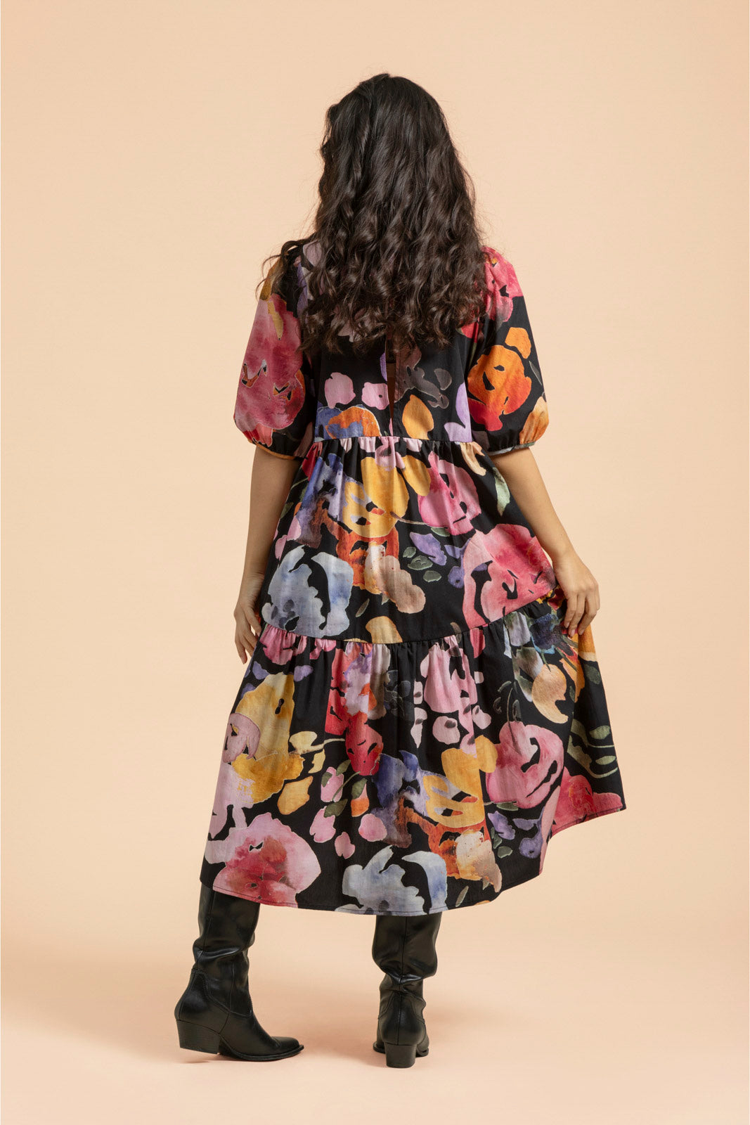 Tiered Midi Dress, Wild Lea