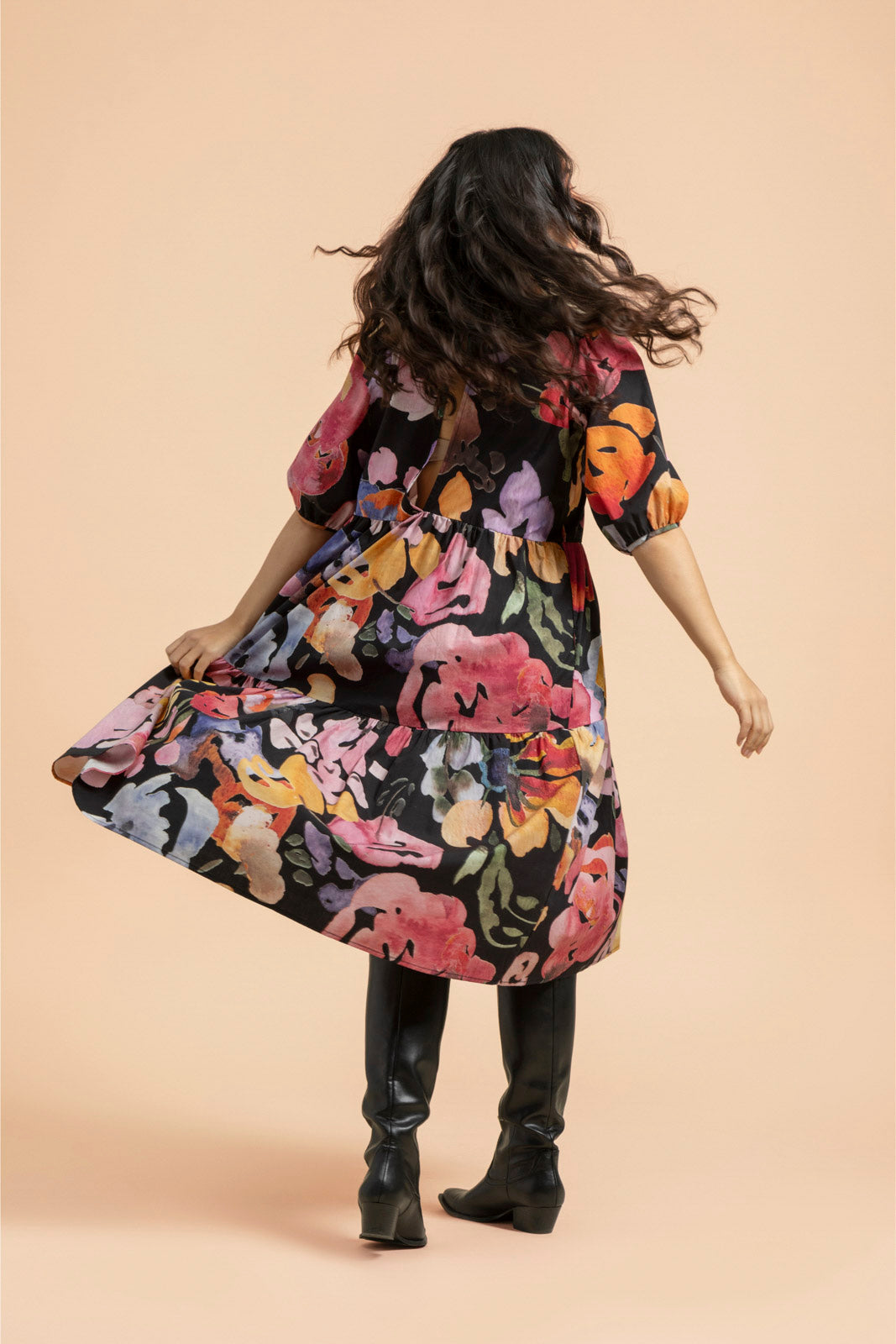 Tiered Midi Dress, Wild Lea