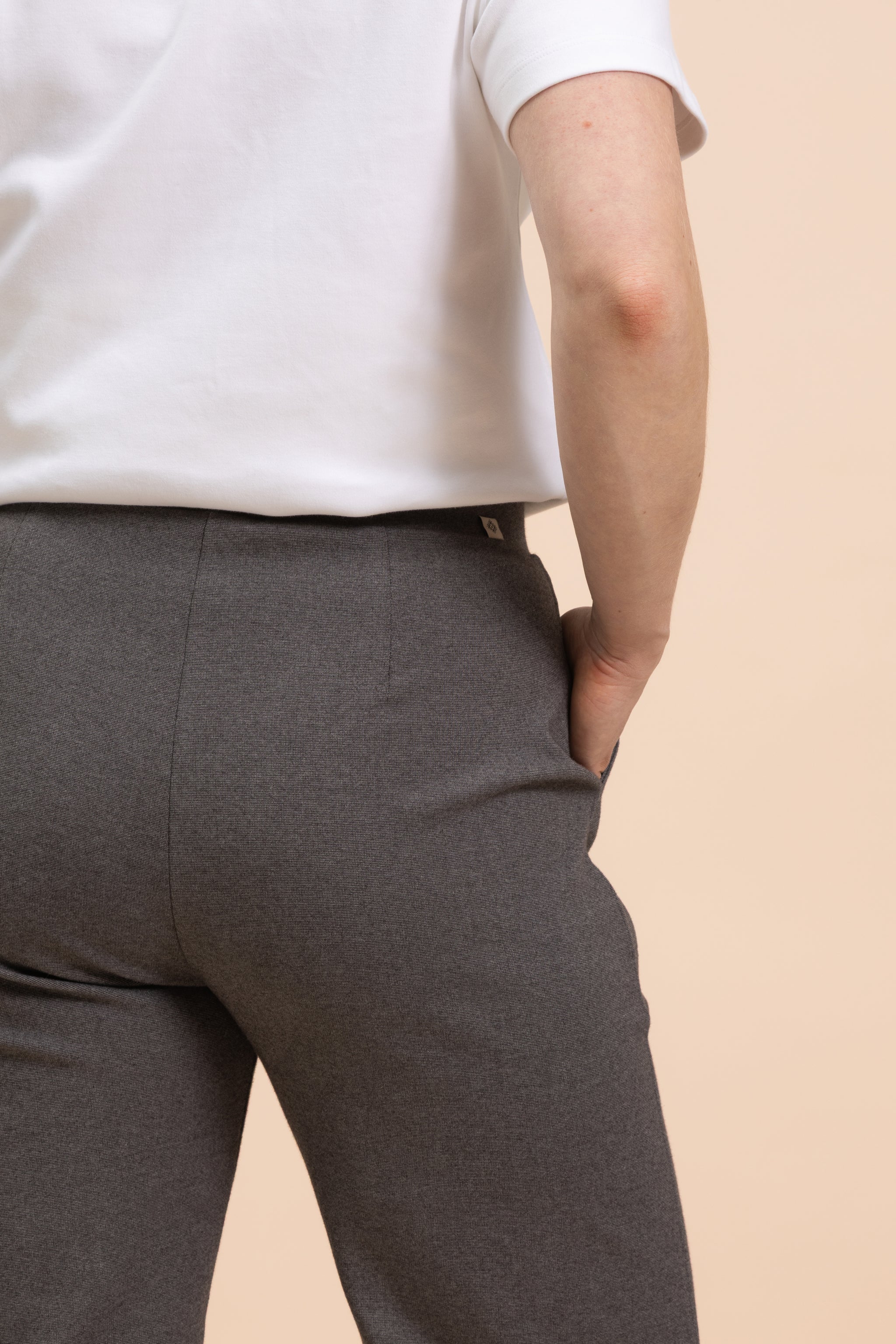 Comfy Slacks, Grey Melange