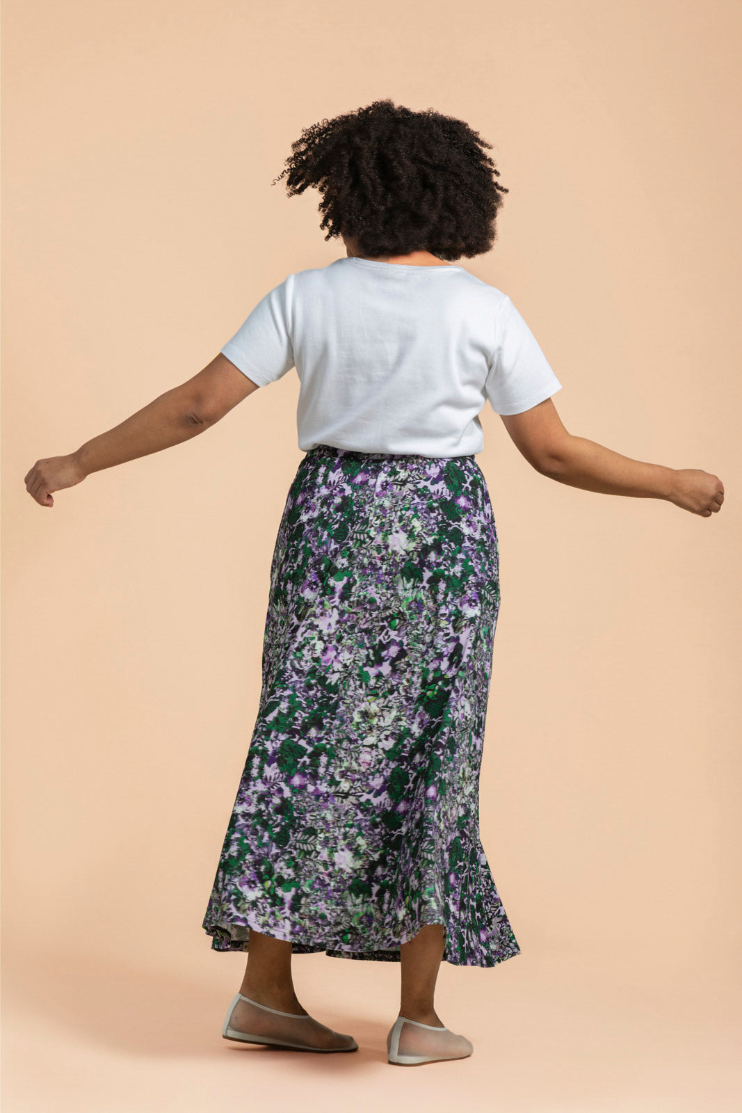 Soft Midi Hame, Blooming Forest Lilac