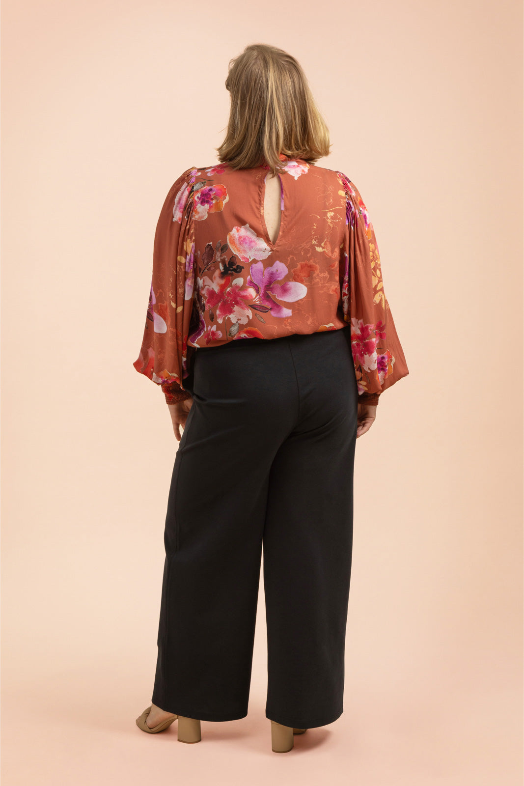 Puff Blouse, Lilies 