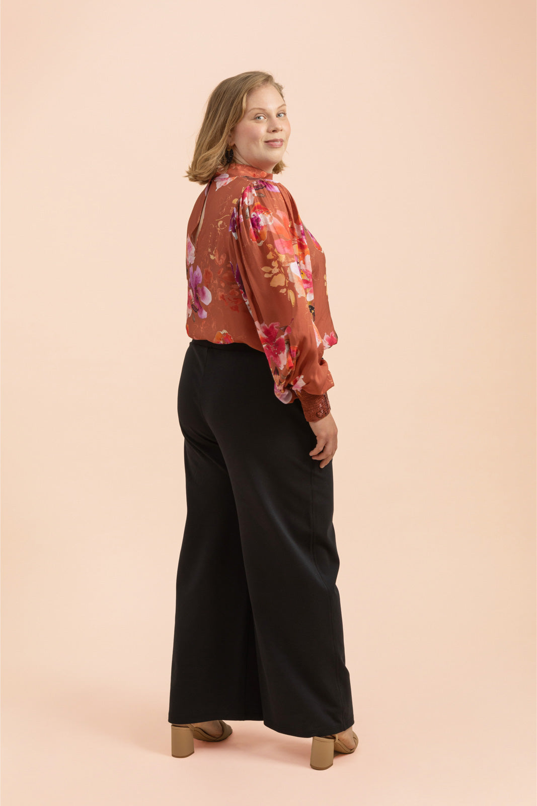 Puff Blouse, Lilies 