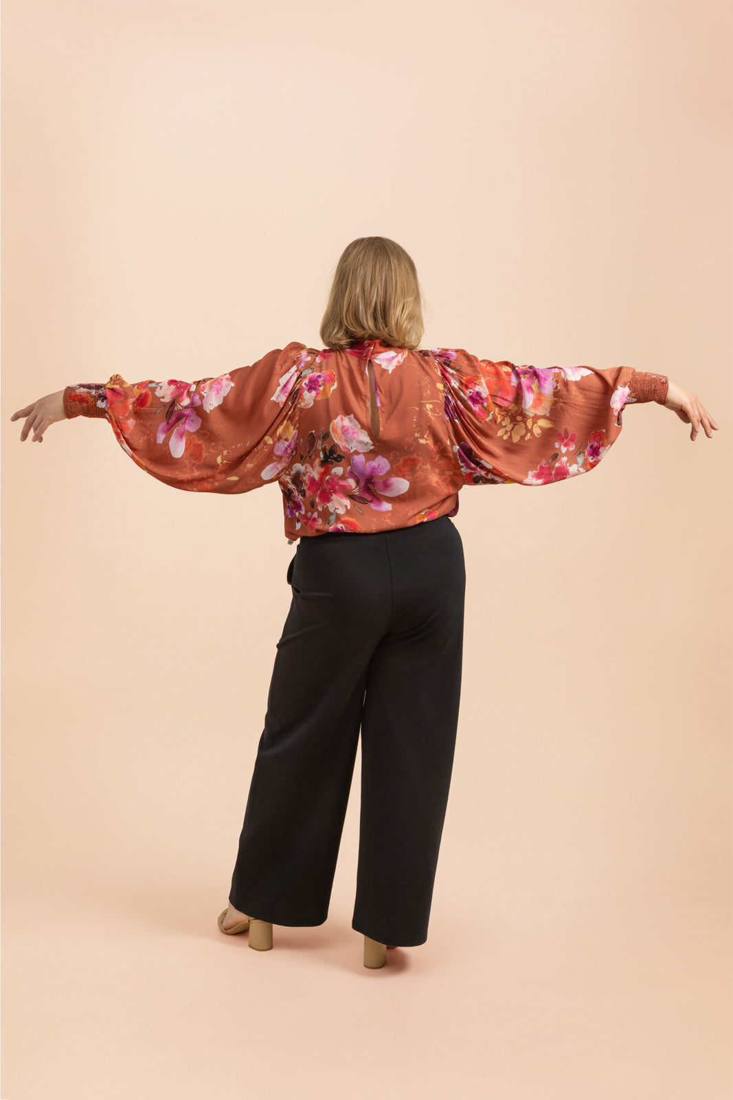 Puff Blouse, Lilies 