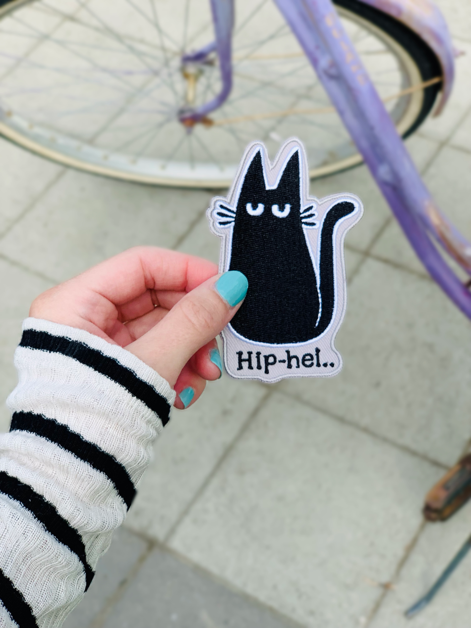 Hip-hei..  -kangasmerkki