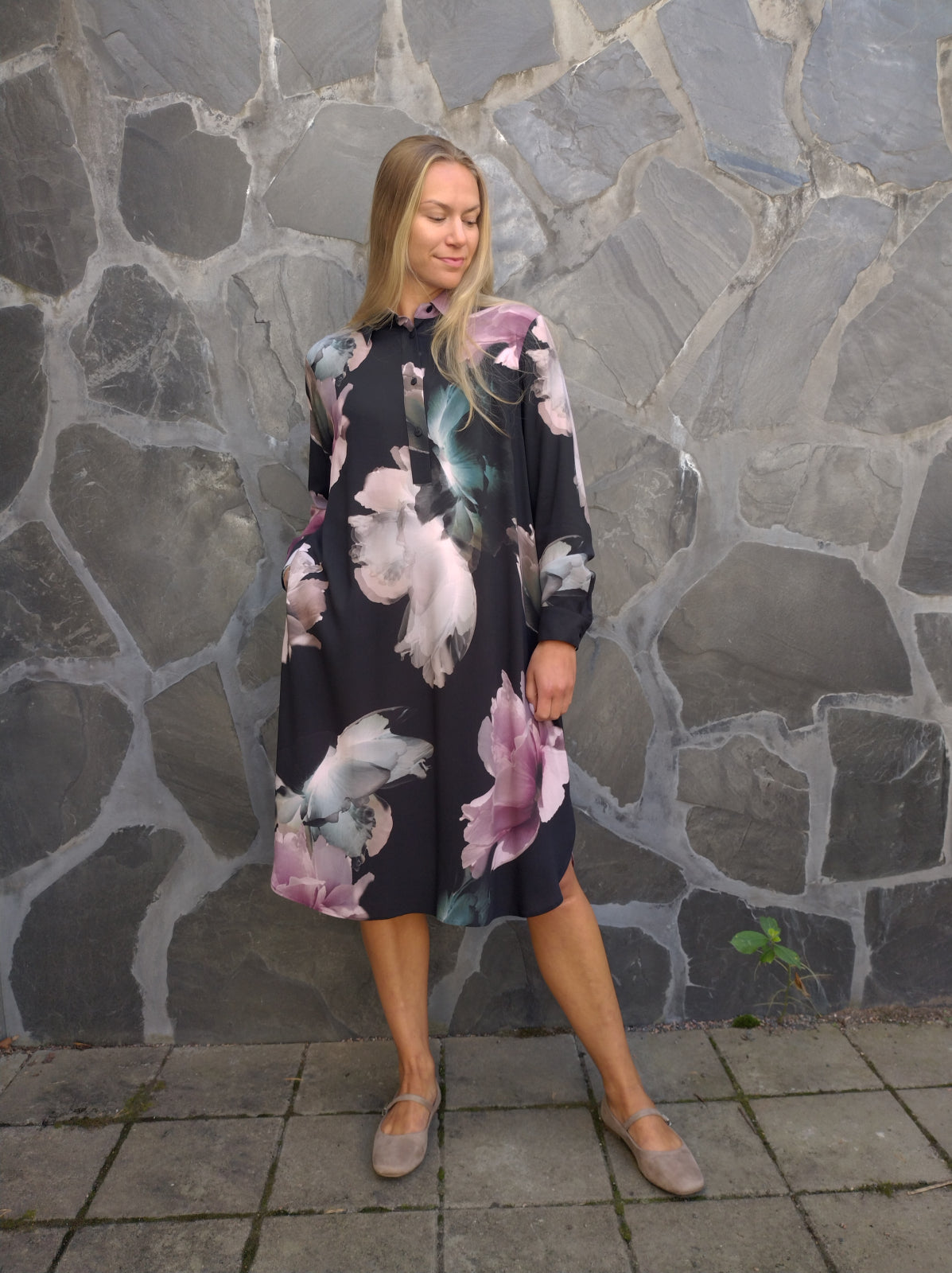LIA viscose dress, Dreamy print