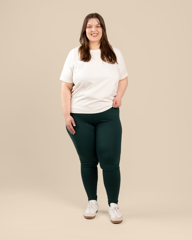 Leggingsit, tummanvihreä