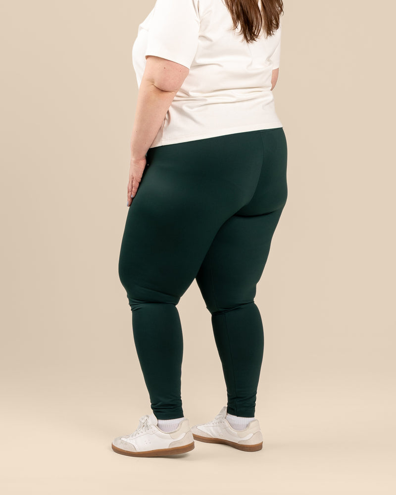 Leggingsit, tummanvihreä