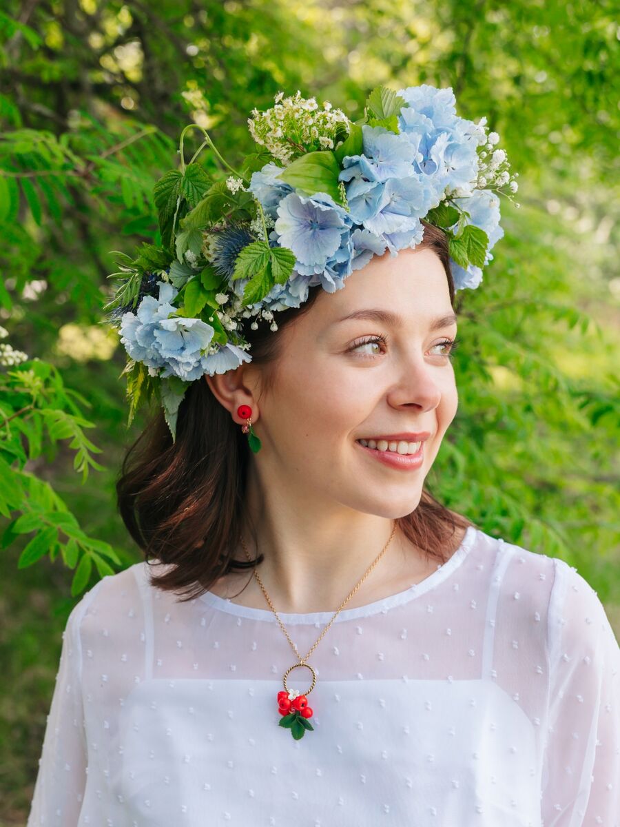 Leiskuva pihlaja -nappikorvakorut