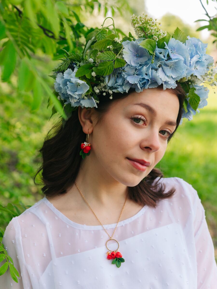 Leiskuva pihlaja -rengaskorvakorut