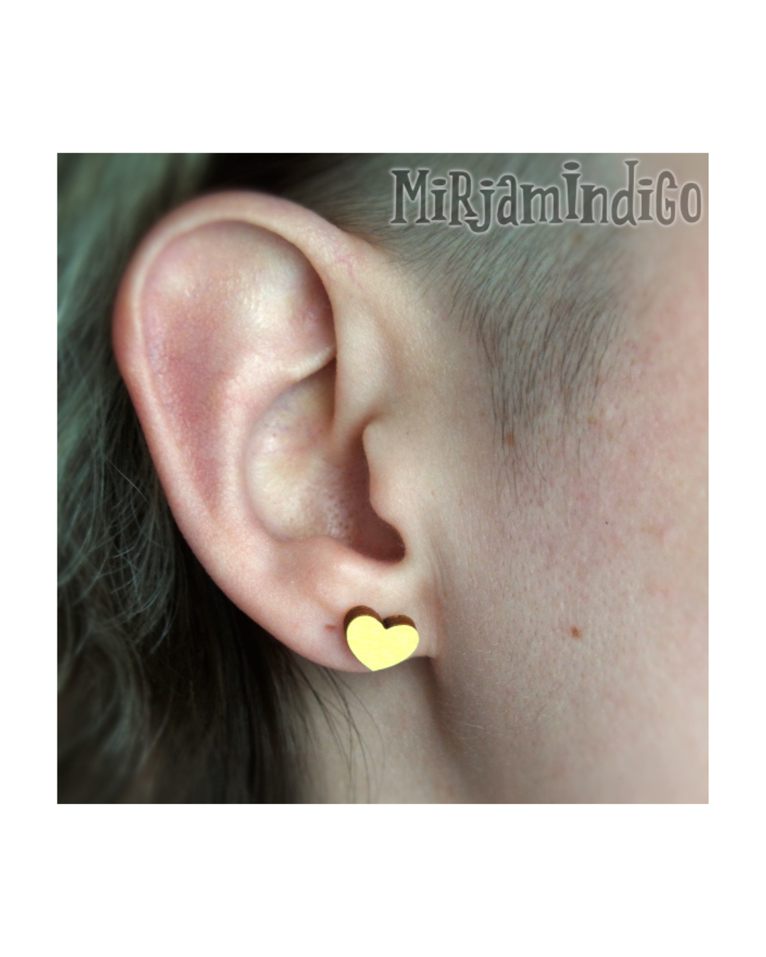 Hävikki Hjärta Mini nappikorvakoru