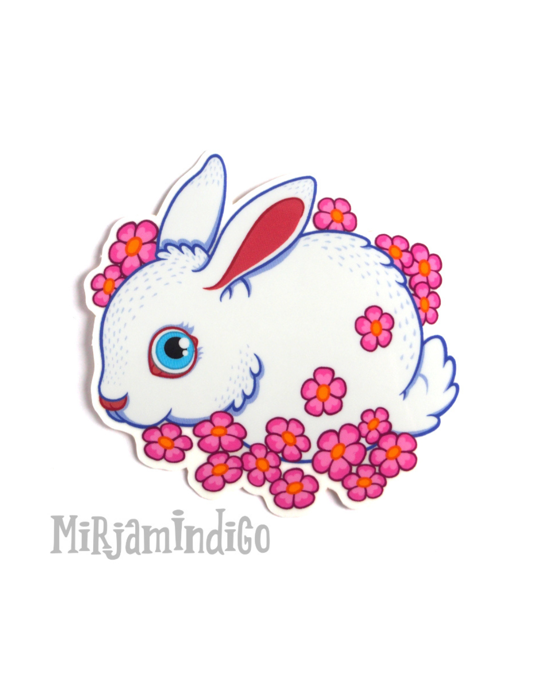 Flower Bunny White vinyylitarra