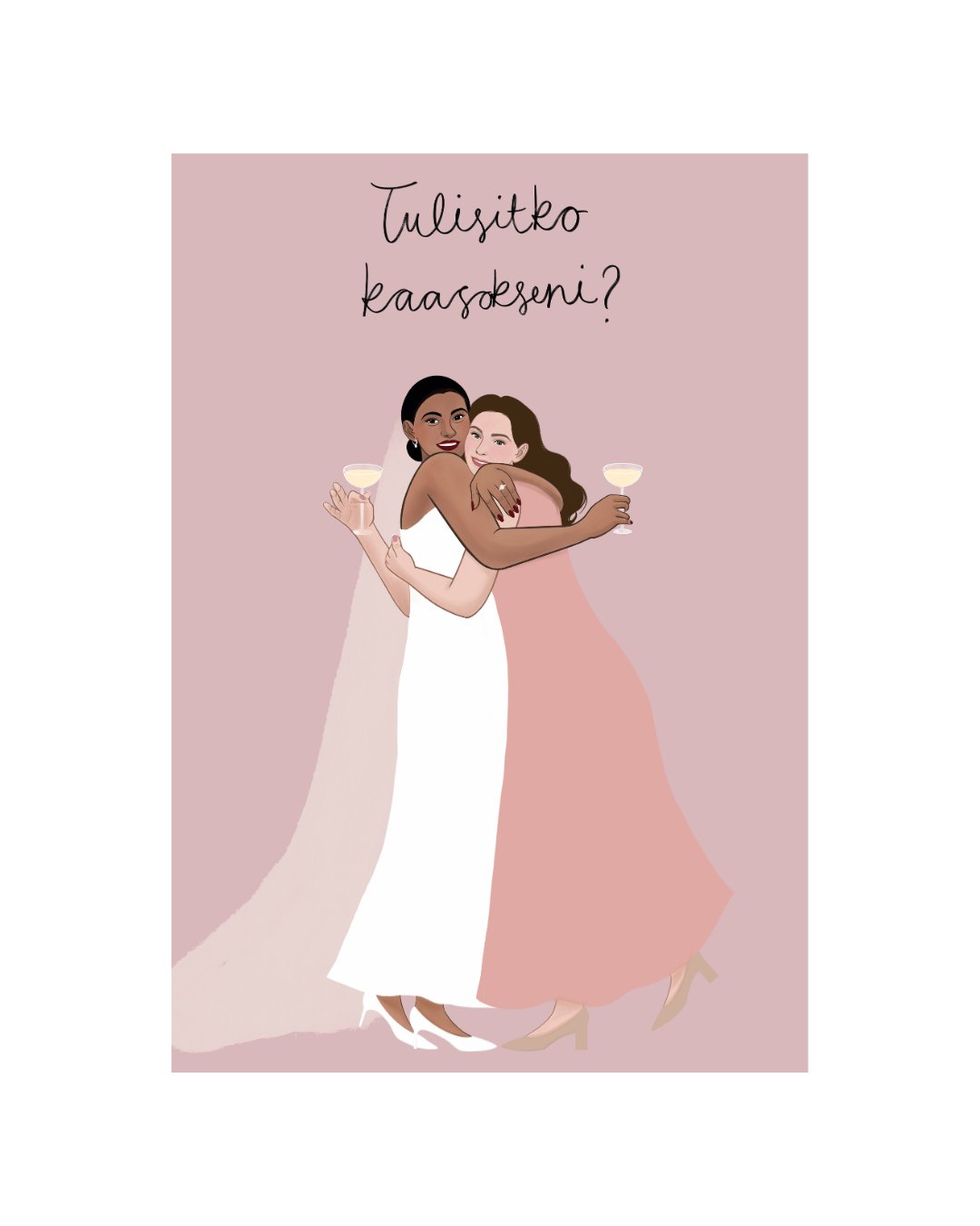 Tulisitko kaasokseni? - Postikortti