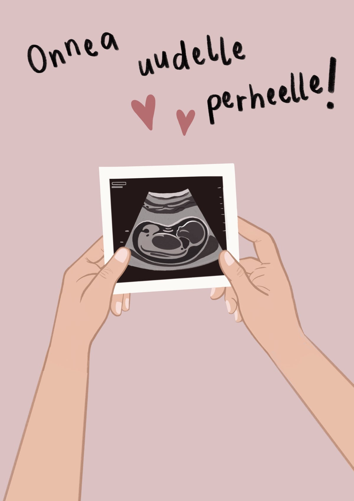 Onnea uudelle perheelle Postikortti