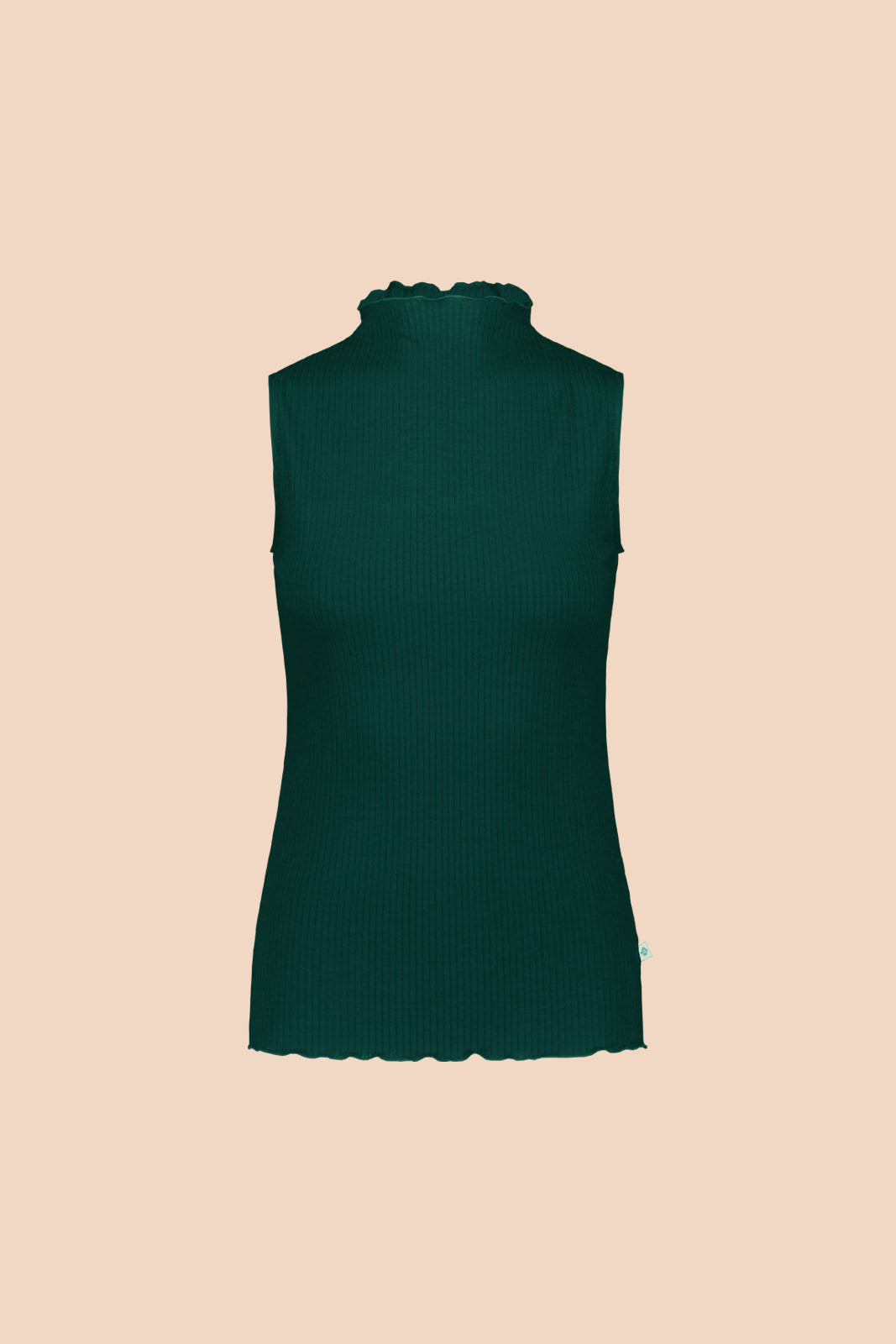 Rib Top, Dark Green