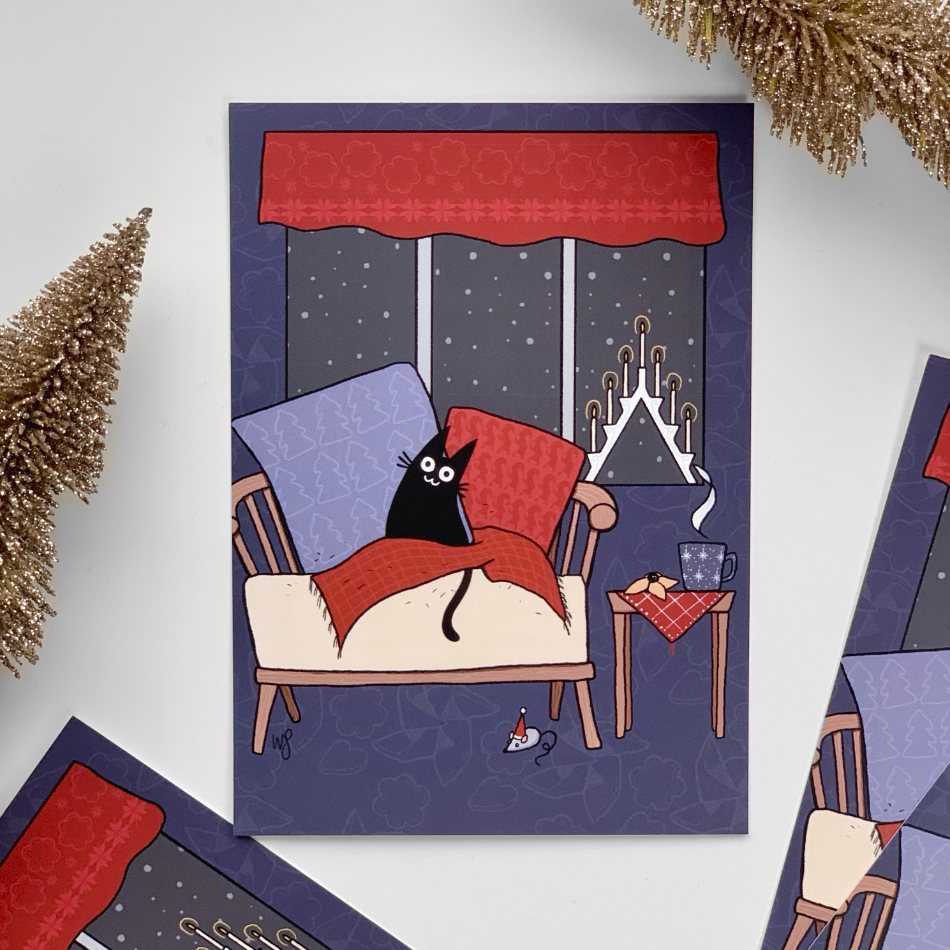 Ikkunalla Joulukortti