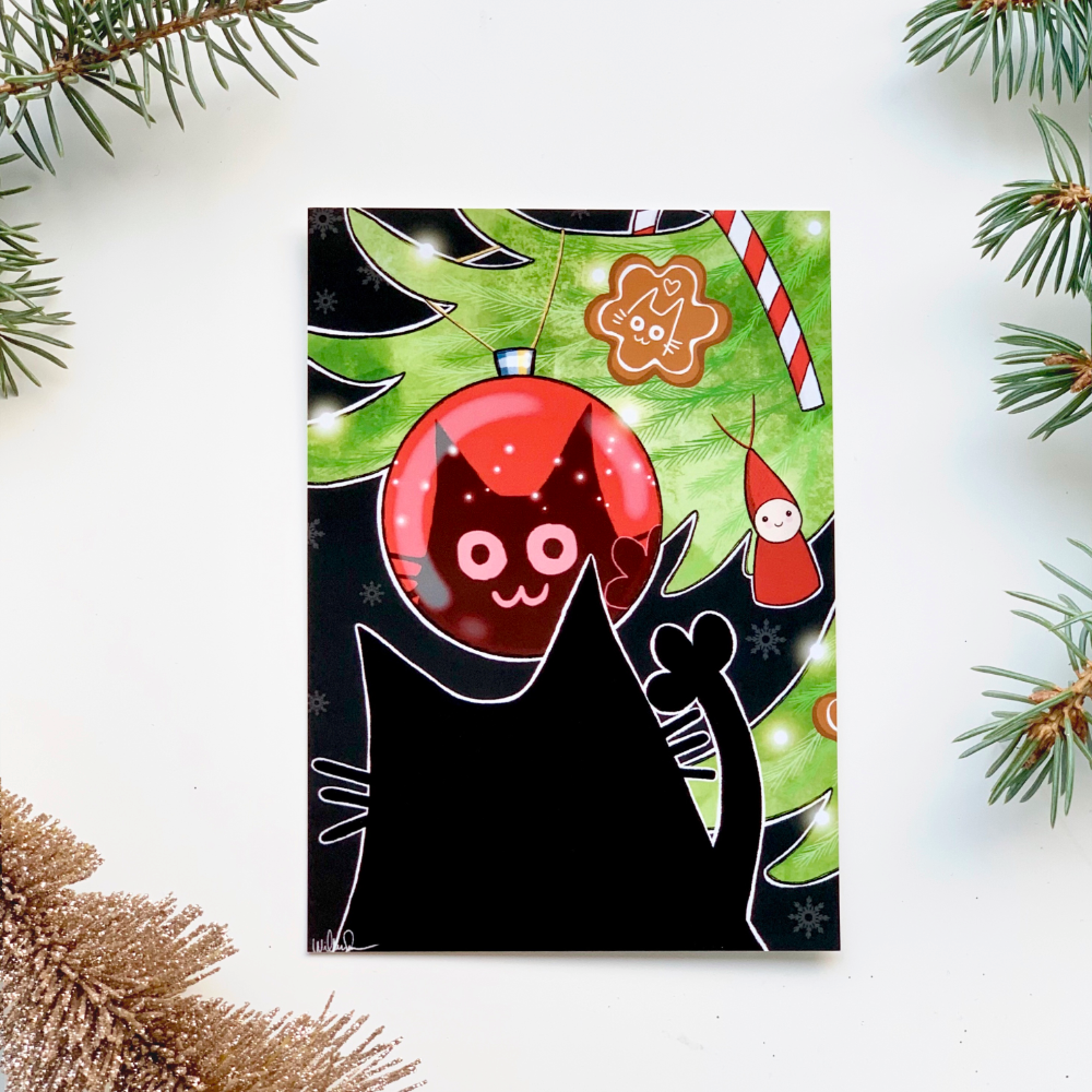 Joulupallo Joulukortti