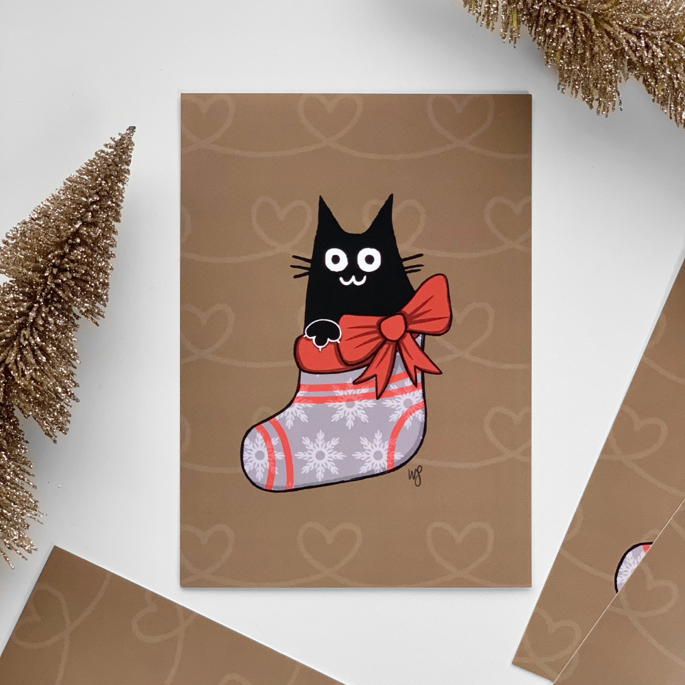 Joulusukka, joulukortti