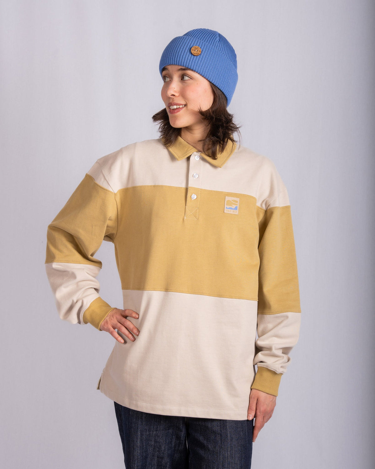 Miesten Rugbypaita, Beige Sand/Khaki