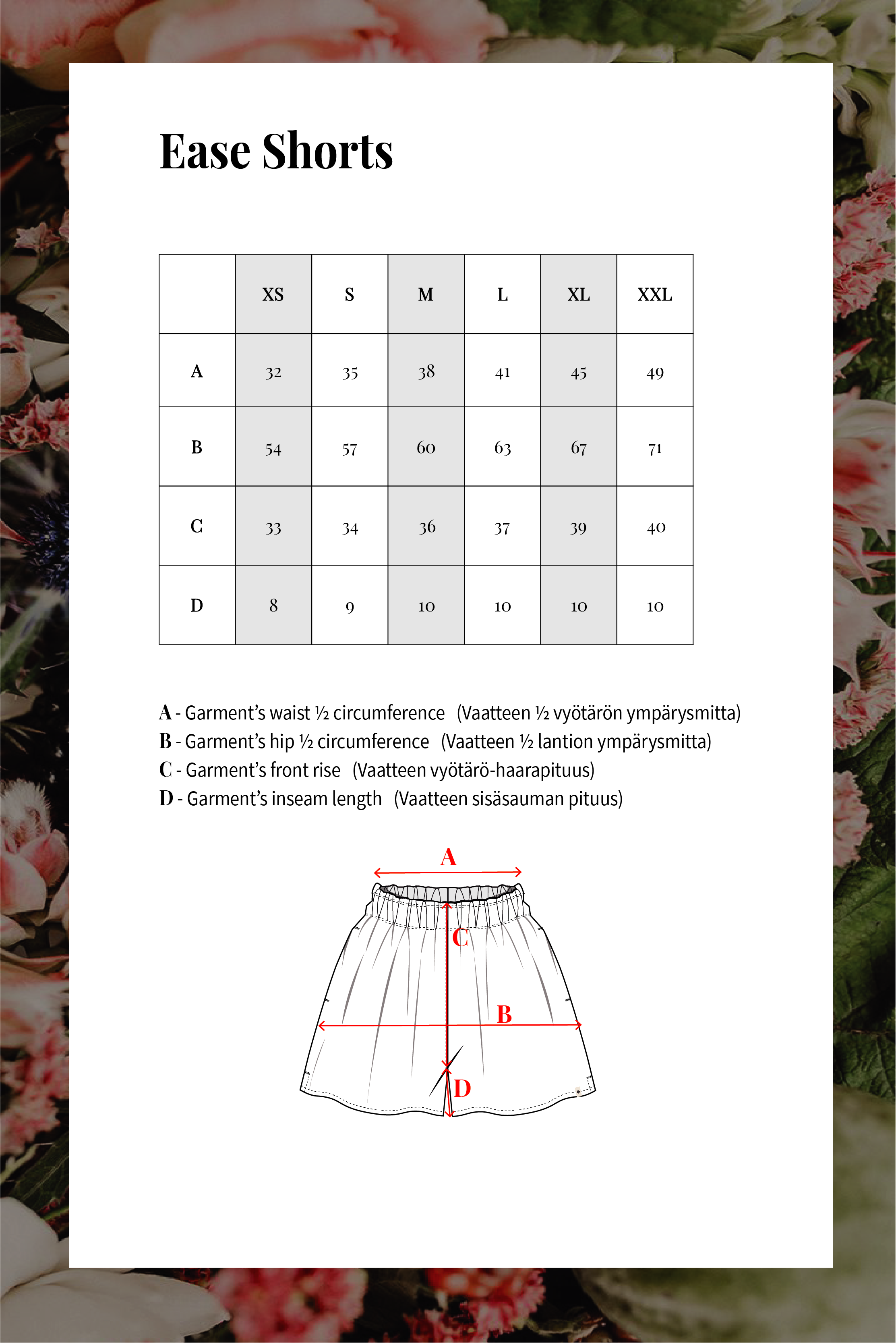 Ease Shortsit, Musta