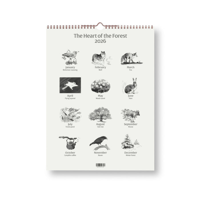 The Heart of the Forest -kalenteri 2026