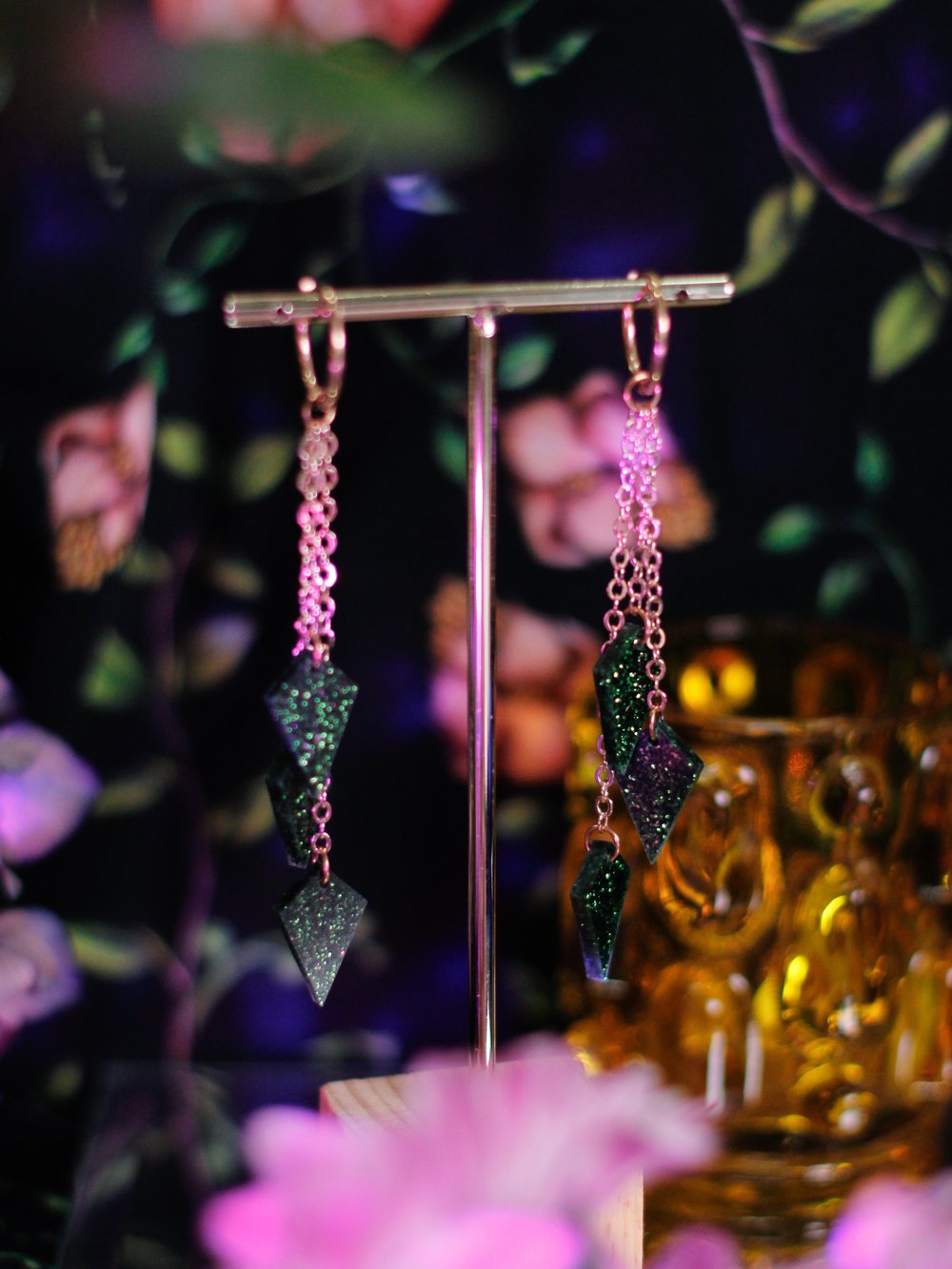 Trio Shard Glitter Korvakorut