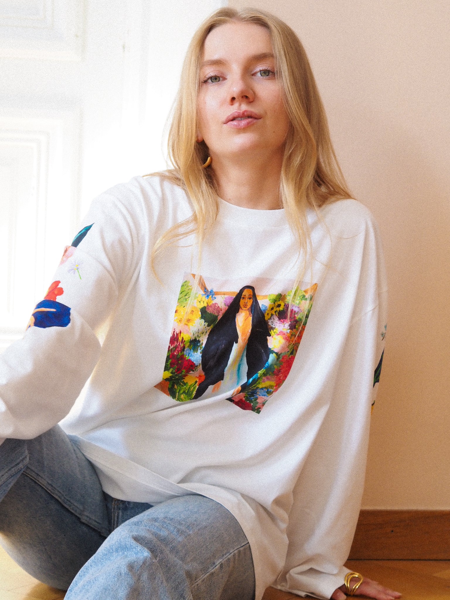 Uhana x Laura Annala Pitkähihainen Paita, Valkoinen