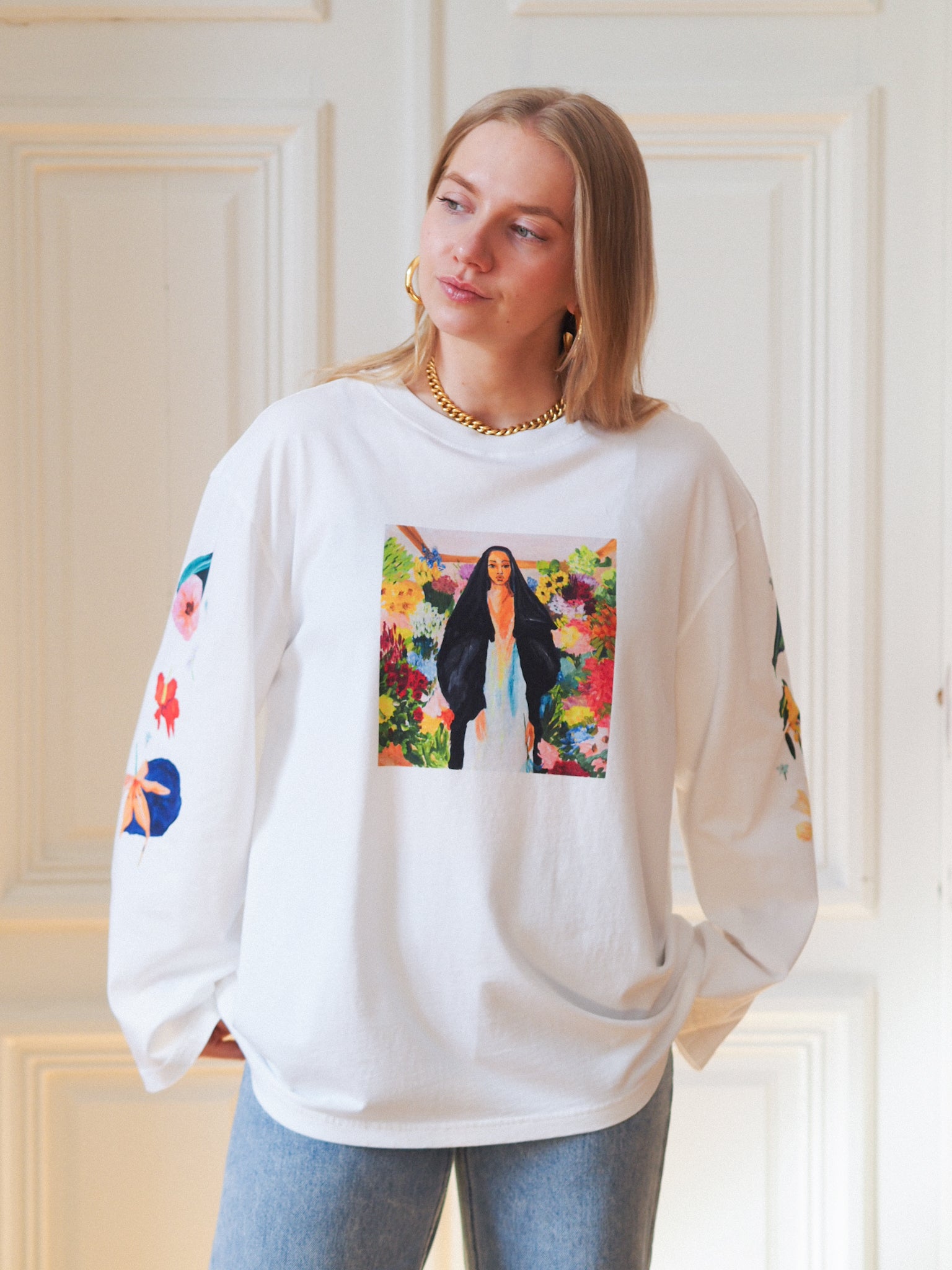 Uhana x Laura Annala Pitkähihainen Paita, Valkoinen