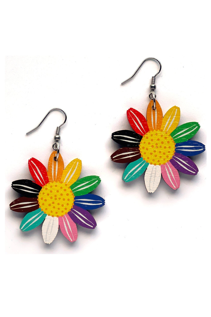 Rainbow Daisy Korvakorut