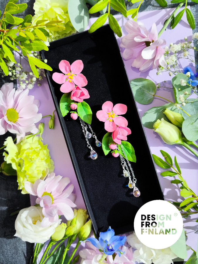 Yöttömän yön kaunotar -korvakorut Iso