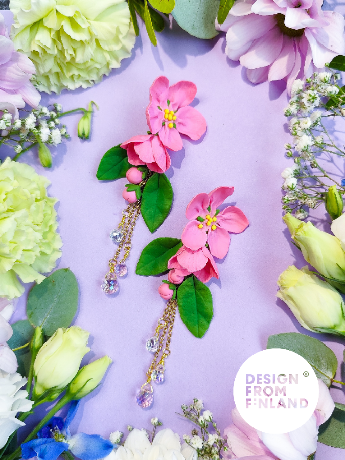 Yöttömän yön kaunotar -korvakorut Iso