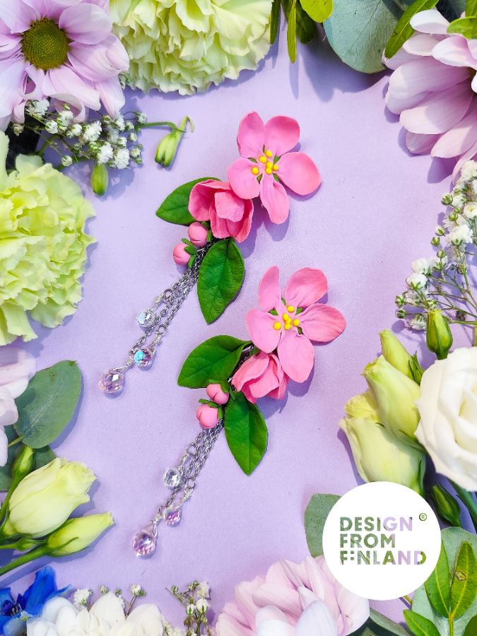 Yöttömän yön kaunotar -korvakorut Iso