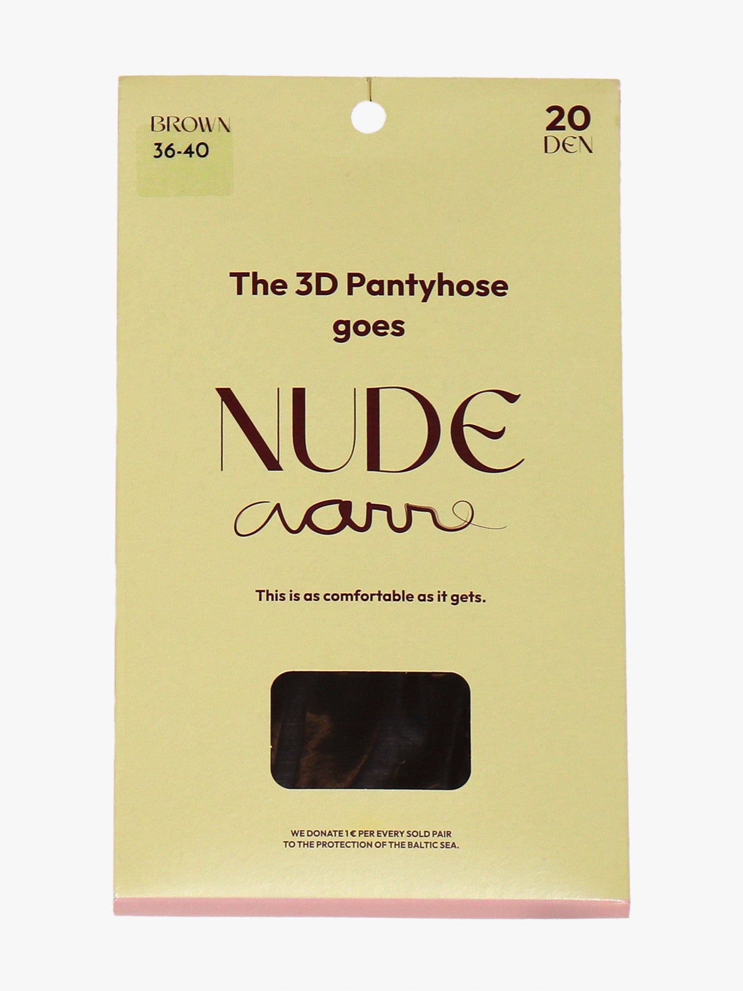 The 3D Pantyhose 20den, Brown Nude (1kpl pakkaus)