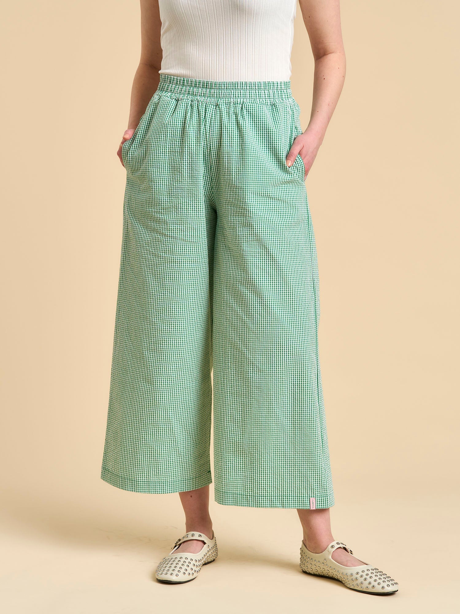 Guida Housut, Gingham Green