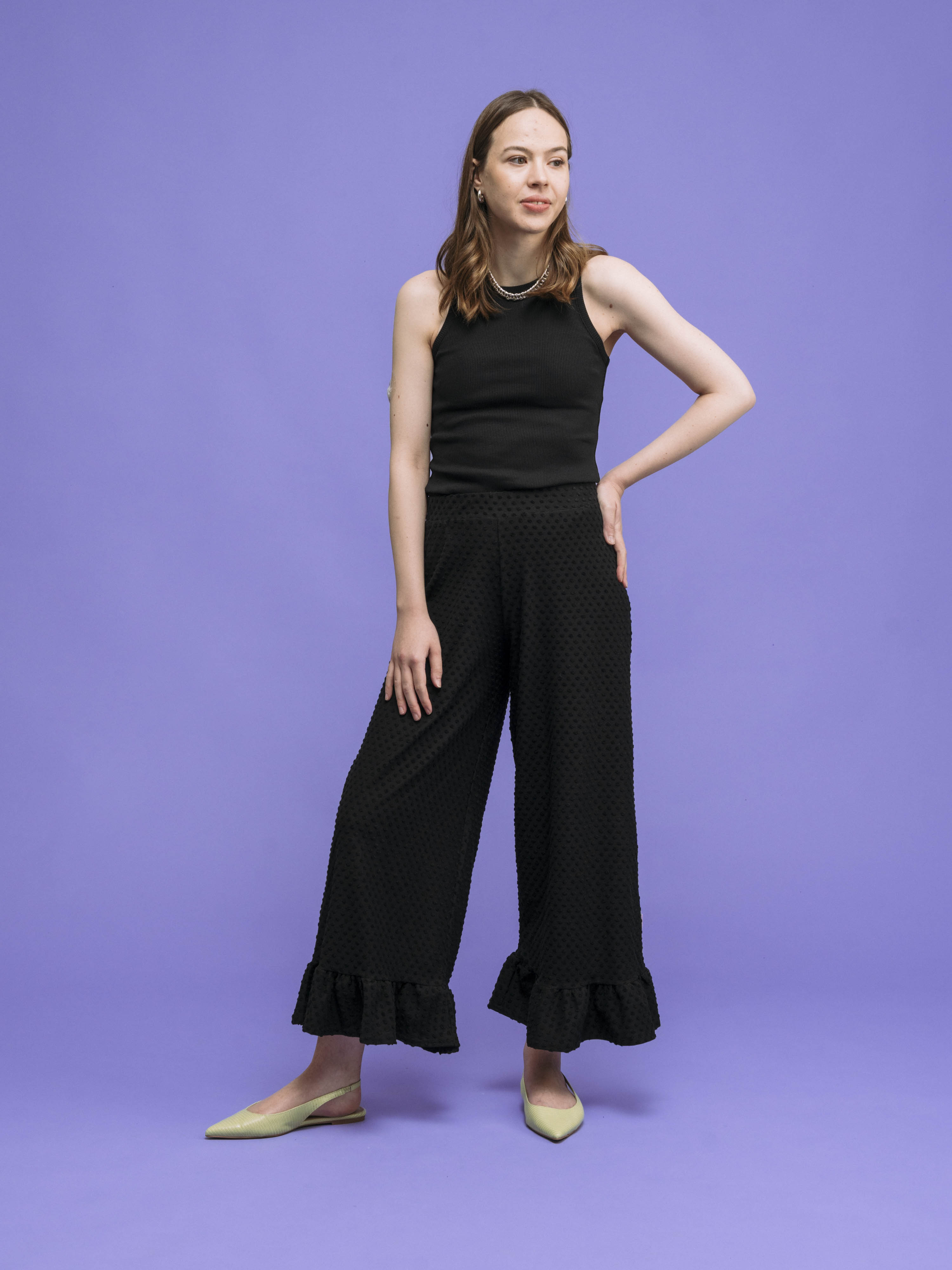 Lana Pants, Black Dot