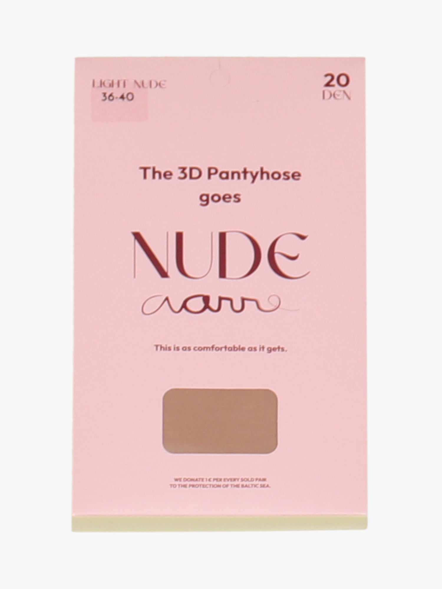 The 3D Pantyhose 20den, Light Nude (1kpl pakkaus)