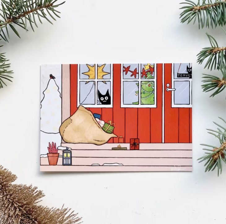 Aattoaamu Joulukortti