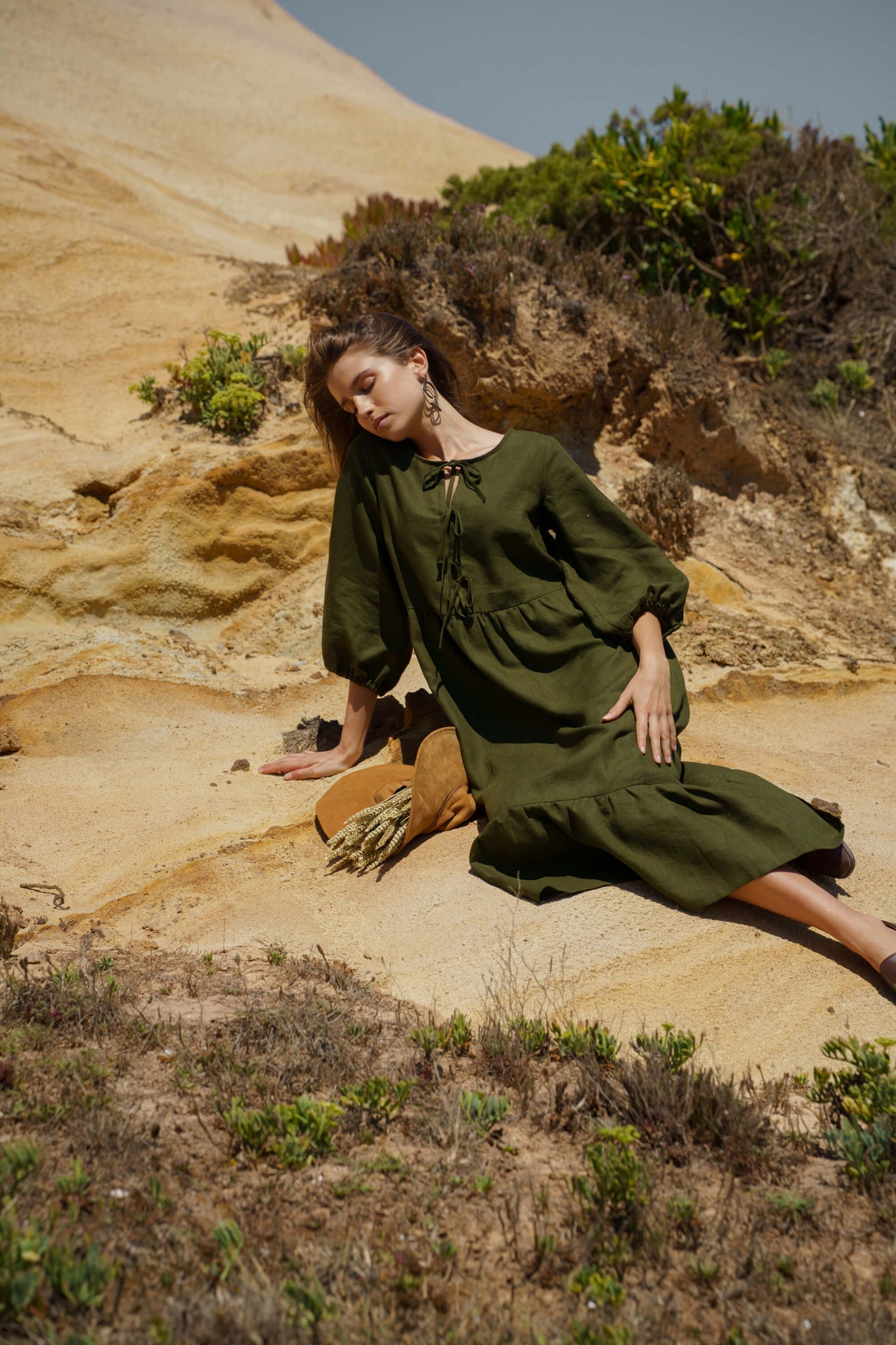Aurora mekko, Green Olive