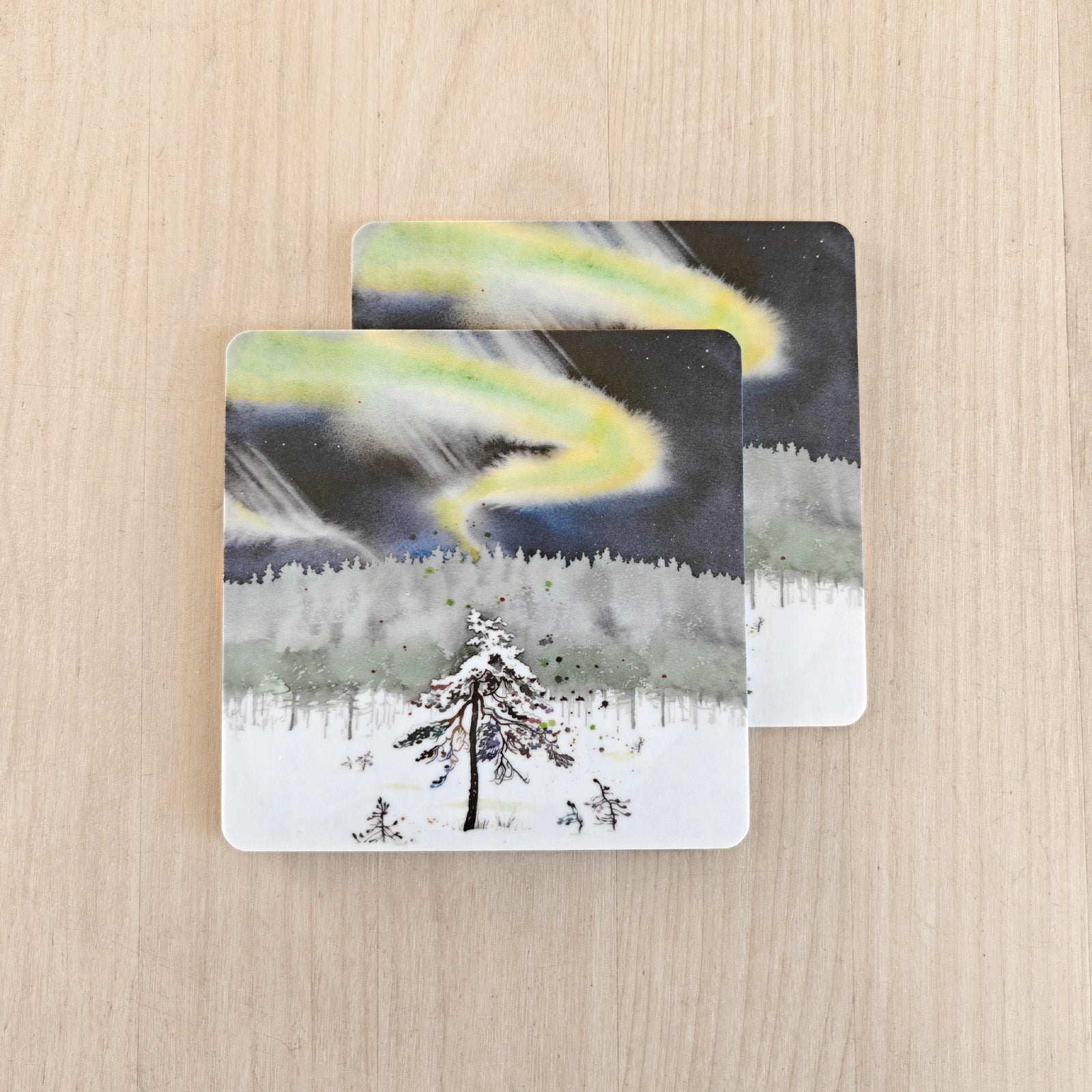 Revontuli Lasinaluset, 2-Pack