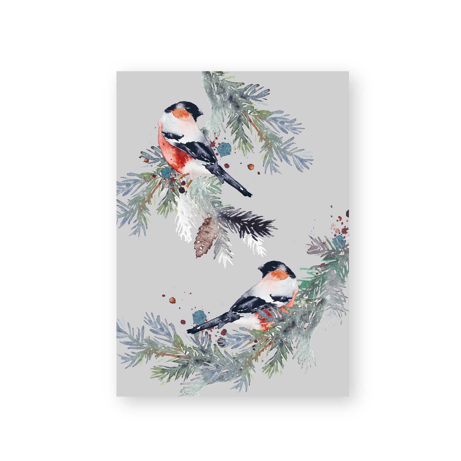 Joululinnut joulukortti