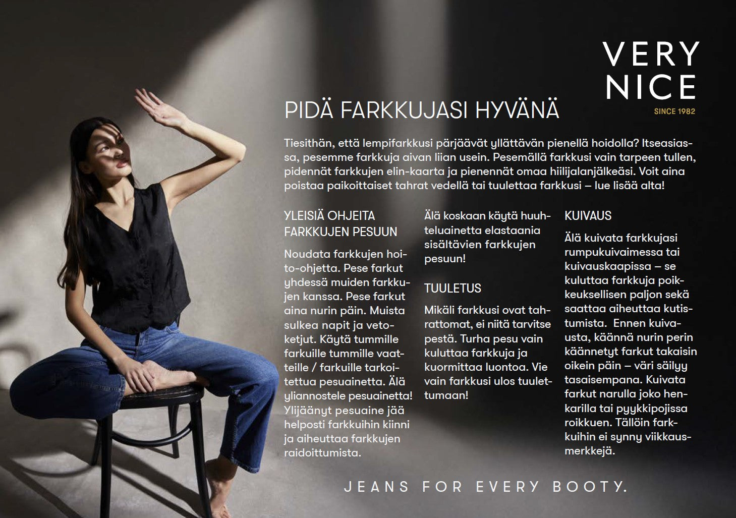 CARLA 1046 Straight fit Tummansininen