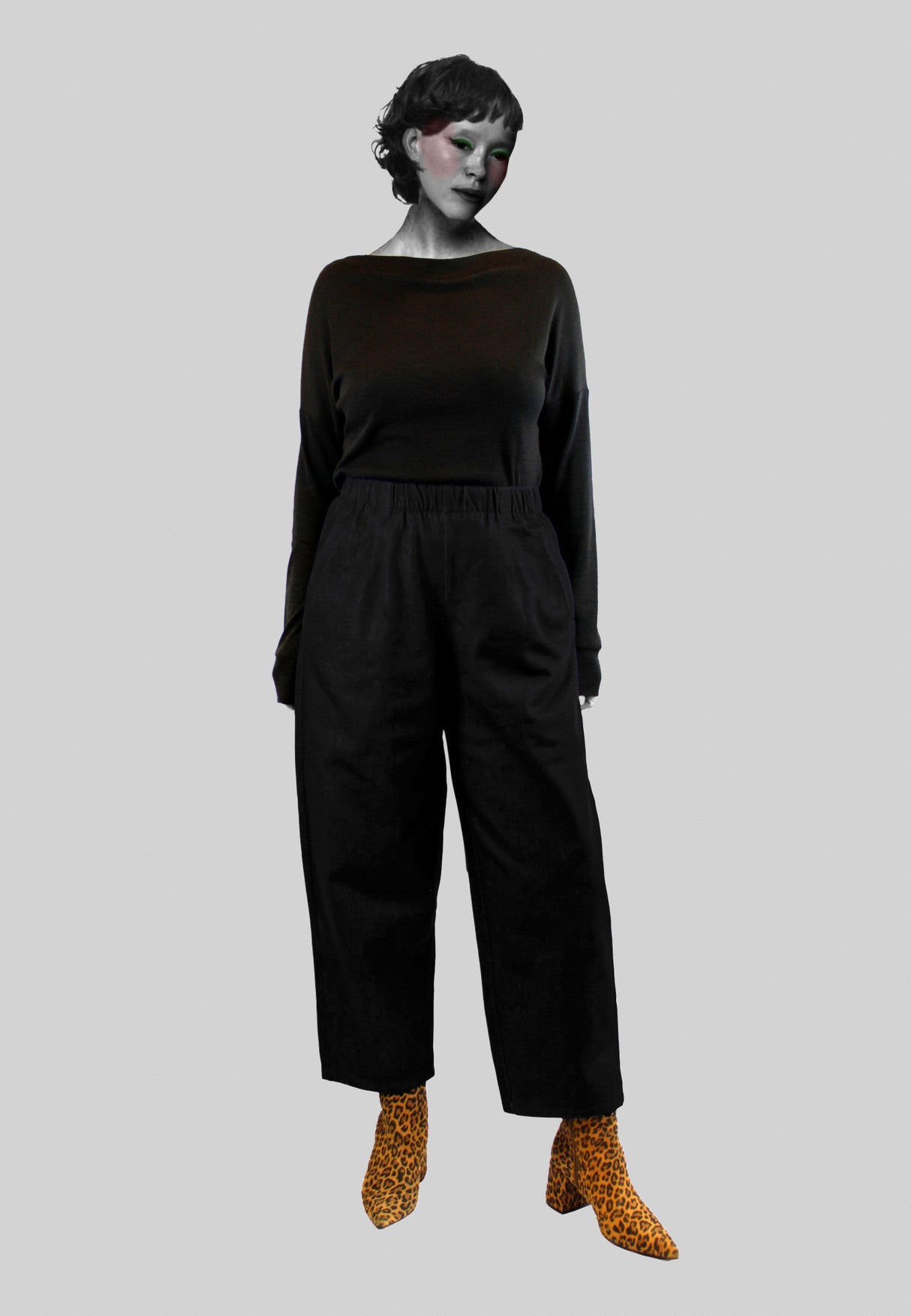 Hazel Black Housut