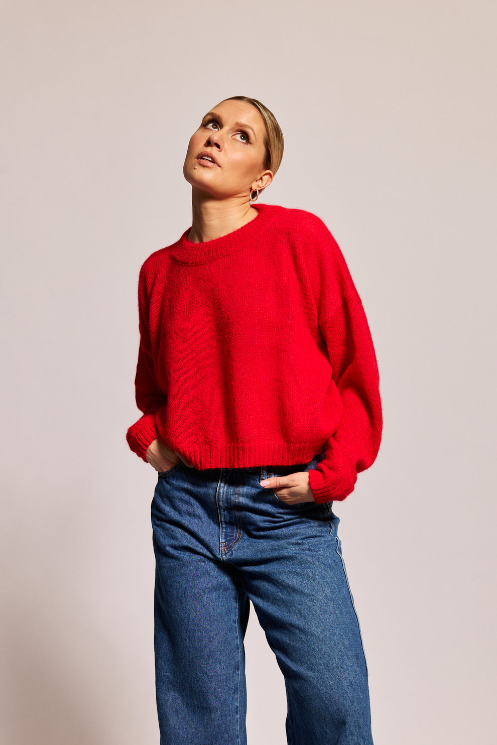 Janita Sweater - Cherry