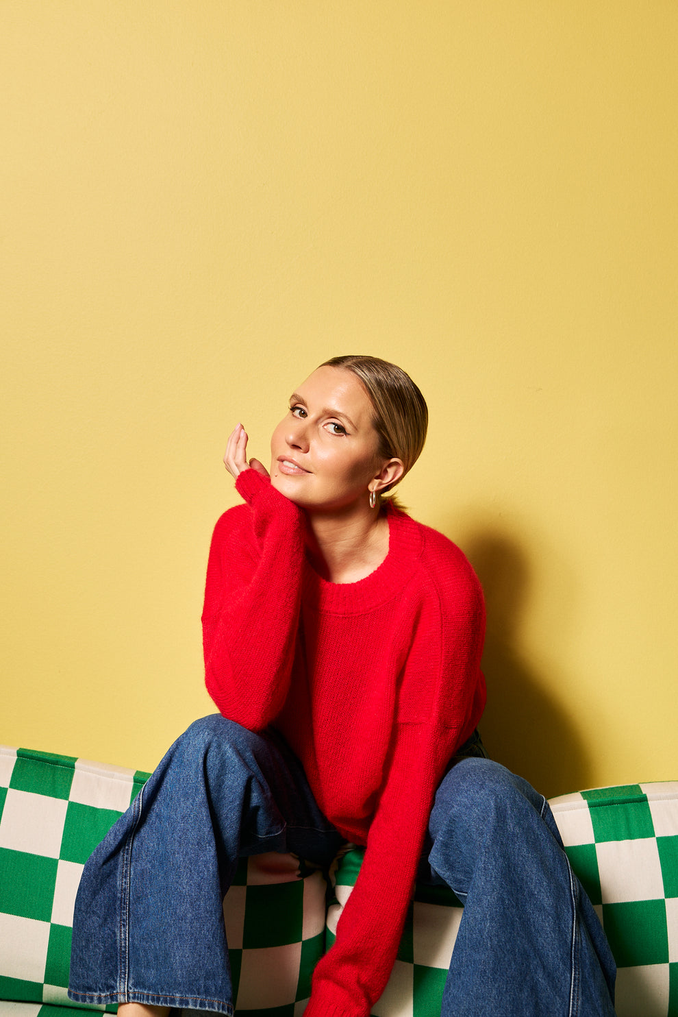 Janita Sweater - Cherry