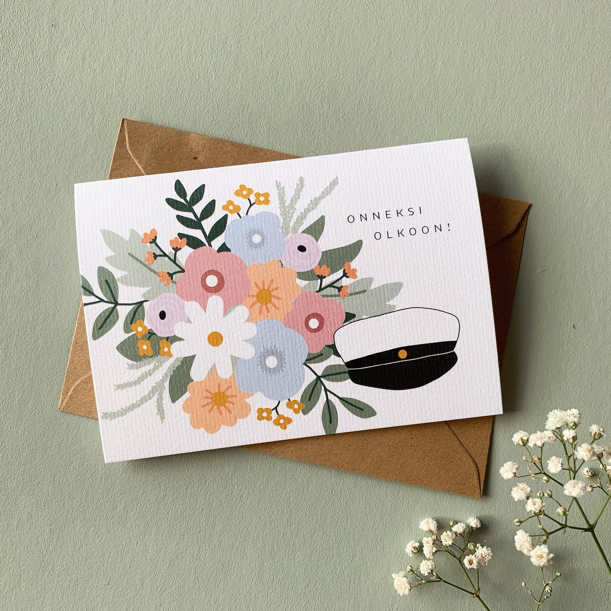 YO bouquet - two-part card