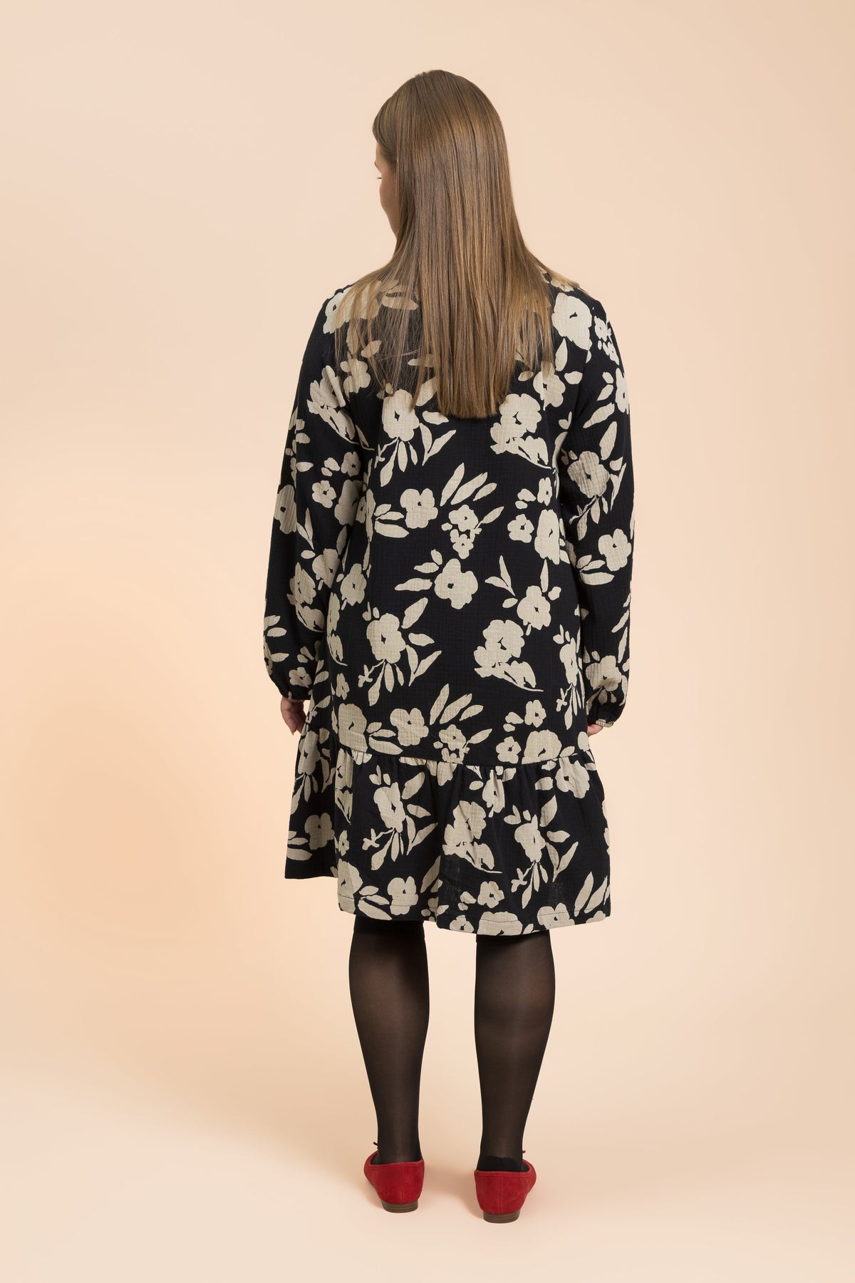 Ruffle Button Dress, Windflower