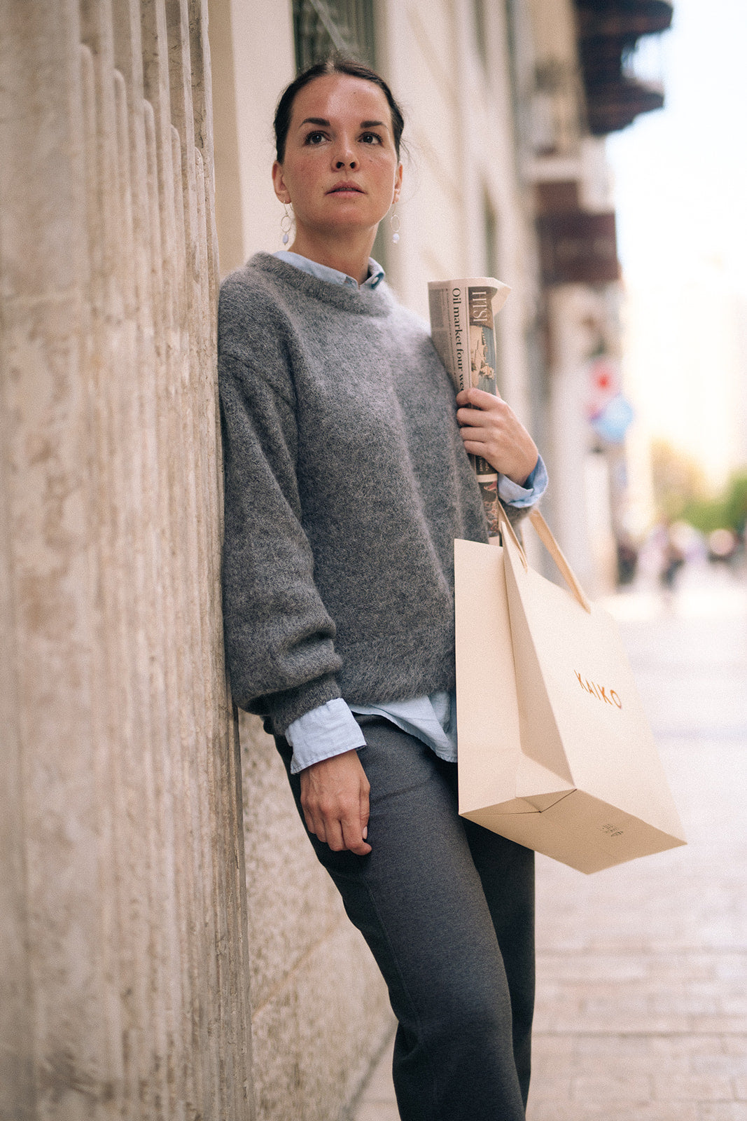 Comfy Slacks, Grey Melange