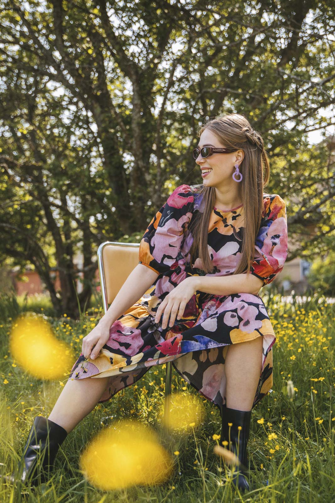 Tiered Midi Dress, Wild Lea