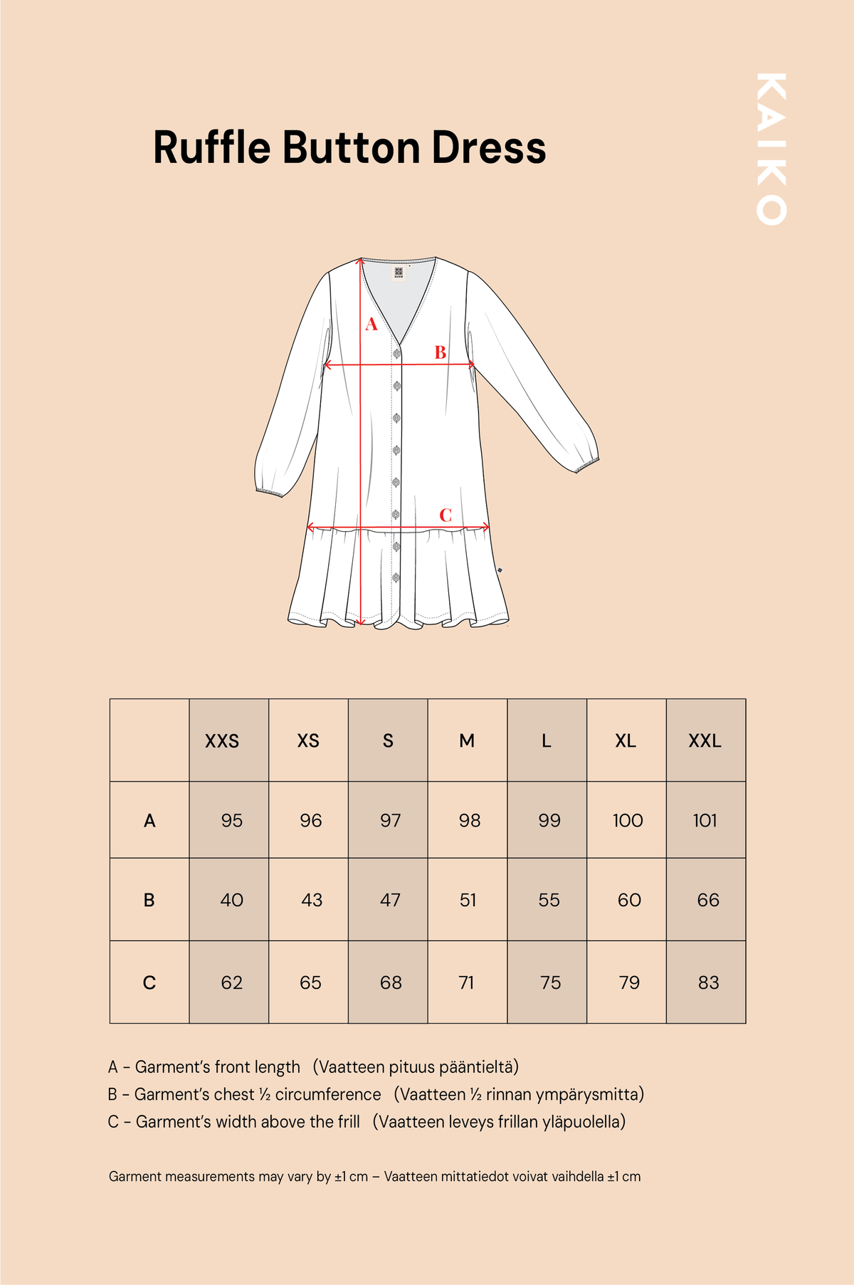 Ruffle Button Dress, Windflower