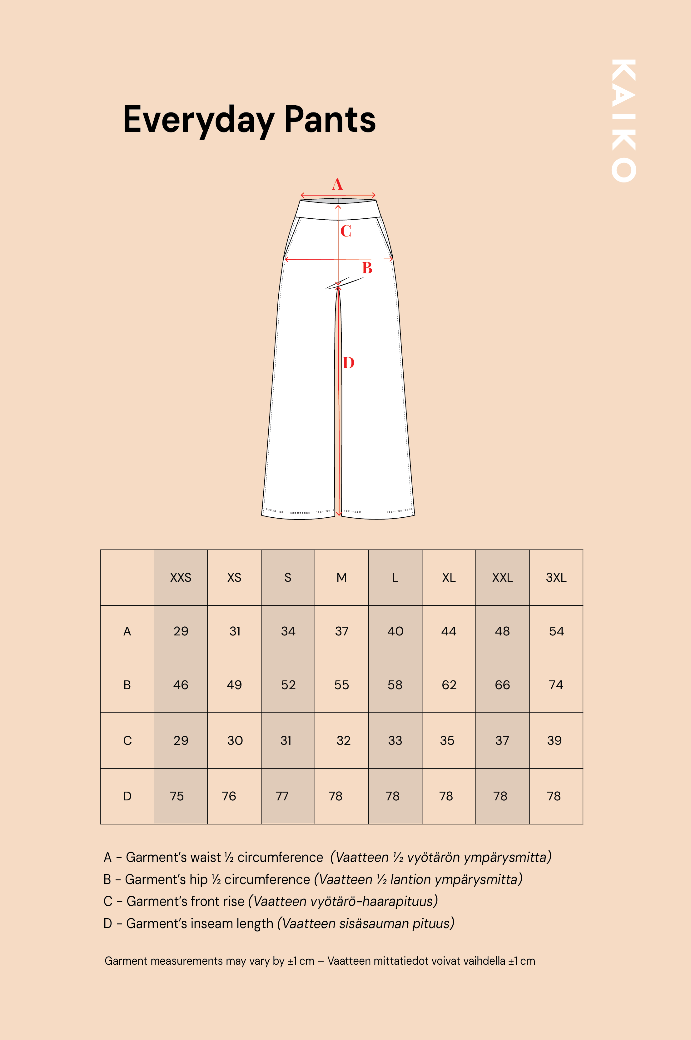 Everyday Pants, Dark Blue