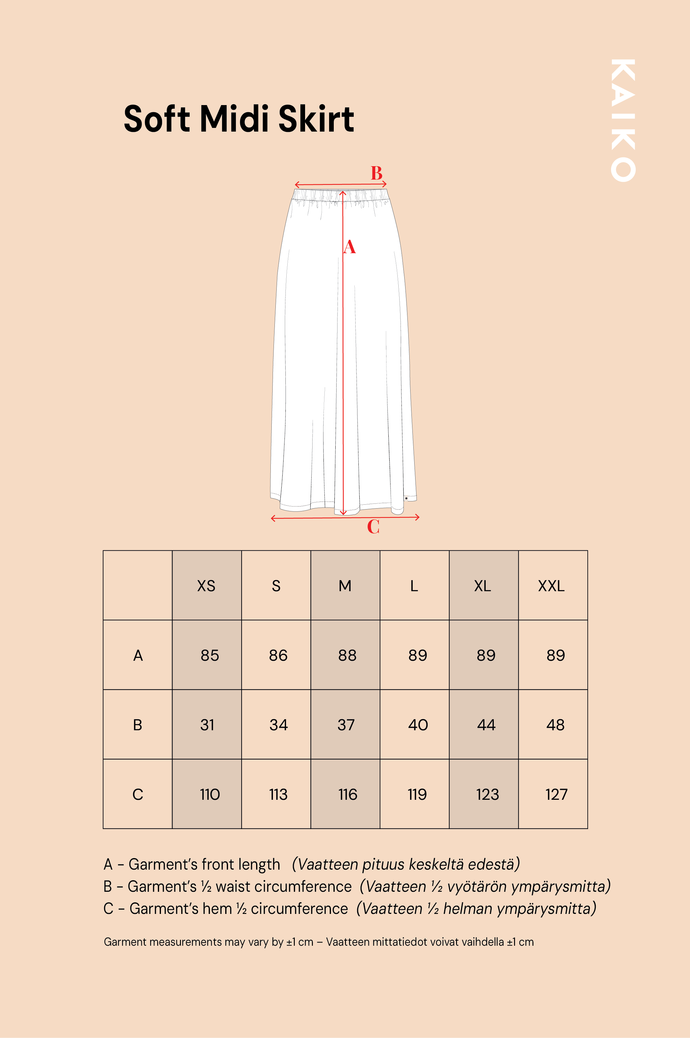 Soft Midi Hame, Musta